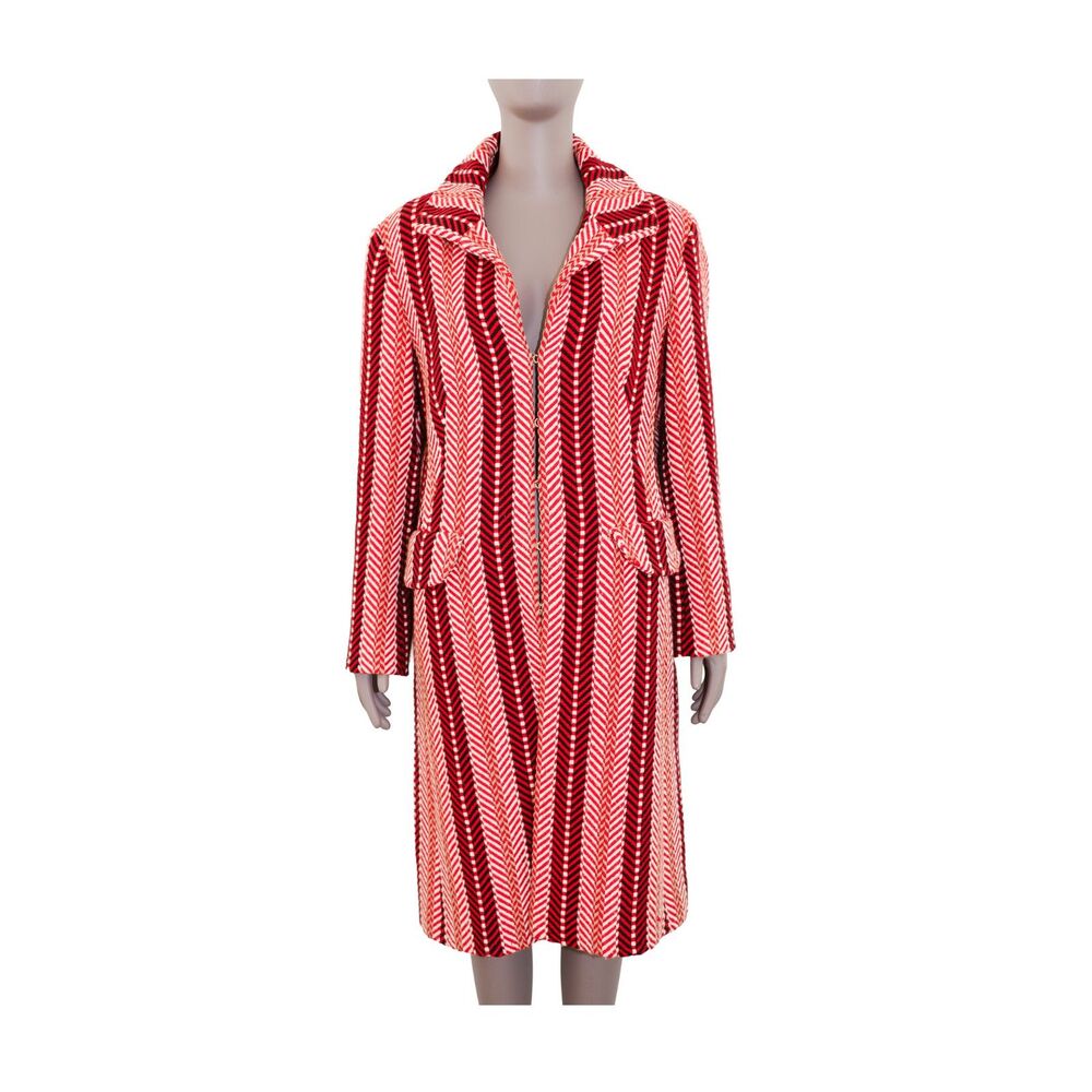 Vintage Escada Sport Herringbone Wool Coat Women Designer Luxury Blazer Jacket